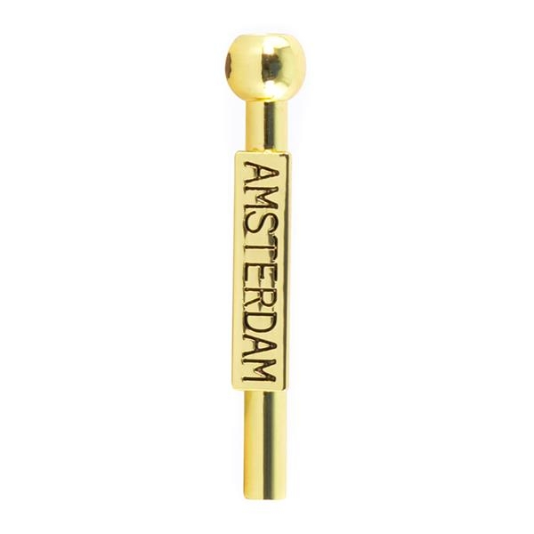 Ziehrohr aus Metall STANDARD Länge 60mm gold Amsterdam